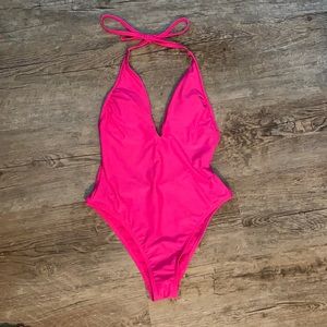 Target one piece halter swimsuit.